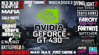 GeForce GT 430 in 2022 - Test in 25 Games