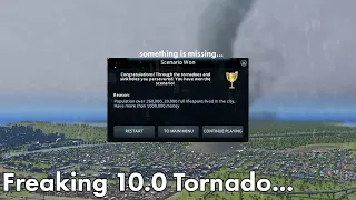 Just a Tornado Going Through a City in Cities: Skylines...