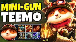 TEEMO, BUT I SHOOT DARTS LIKE A MINI-GUN AND GET A PENTAKILL (WITH ONLY AUTOS)