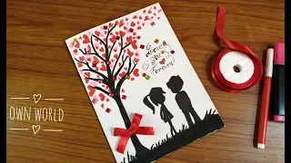 Cute! Beautiful Handmade Valentine's Day card idea | DIY Greeting Cards for Valentine's day