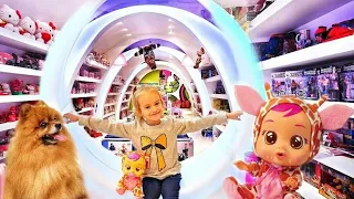 Nastya fun with Baby doll in the shop Time to shopping Fun video for kids by NASTYA FOX
