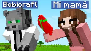 Minecraft Pero es mi MAMÁ contra 200 Jugadores!