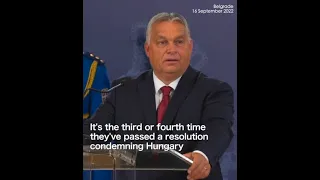 MOMENT #Orban slams 'JOKE' EU resolution of branding Hungary 'no longer a democracy'