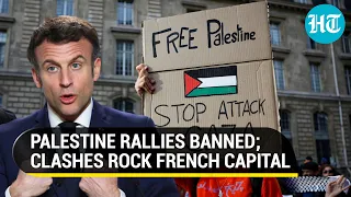 French Police Teargas Pro-Palestine Protesters In Paris; Macron Pledges Security To Jews | Watch