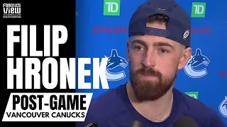 Filip Hronek Reacts to Making Vancouver Canucks Debut After Red Wings Trade & Win vs. SJ Sharks