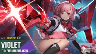 Skin Spotlight | Dimension Breaker Violet | Arena of Valor - TiMi