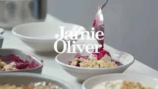 "Jamie Oliver's Crumble Three Ways: A Delicious Masterclass in Dessert Variation"
