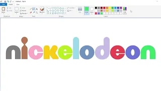 How to draw the colorful Nickelodeon logo using MS Paint | How to draw on your computer