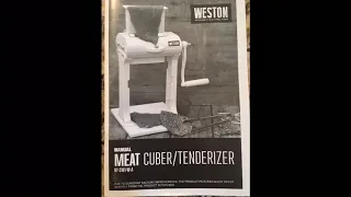 Weston Meat Cuber/Tenderizer