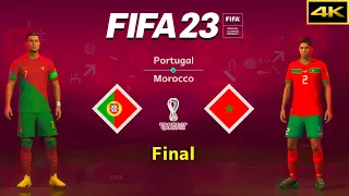 FIFA 23 - PORTUGAL vs. MOROCCO - FIFA World Cup Final - Ronaldo vs. Hakimi - PS5™ [4K]