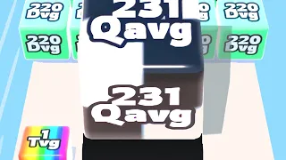 JELLY RUN 2048 — "Dominos" 231 QUATTUORVIGINTILLION Cube, Rare Obstacles (75 Zeros, Max Level)