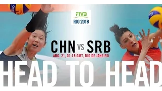 Rio olympic 2016 Women's Volleyball finals China VS Serbia 2016 奥运决赛女排中国对塞尔维亚