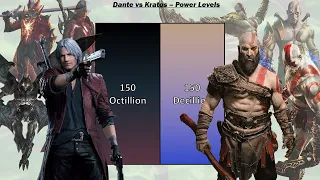 Dante vs Kratos - Power Levels - Devil May Cry vs God of War