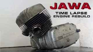 ЯВА Капиталка за 5 минут | Time Lapse Rebuild engine Jawa 634