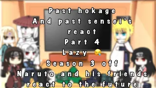 Past Hokage and sensei’s react to obito part 4