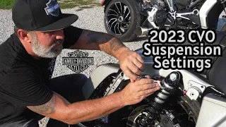 HOW TO Adjust 2023 Harley Davidson CVO Suspension & Shocks | Street Glide/Road Glide