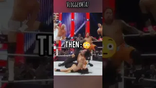 JEY USO PINNED ROMAN REIGNS 😳😱☝️ THEN V'S NOW EDIT 😍 #shorts #romanreigns #usos #trending #viral