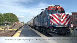 Full evening rush hour at Palatine on August 18th, 2022 (last video till thanksgiving holiday