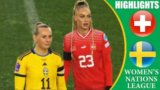 Switzerland vs Sweden || HIGHLIGHTS || UEFA Women's Nations League 2023/24