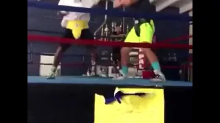 Curtis Stevens destroys sparring partner