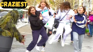 BUSHMAN PRANK IN GENEVA CITY. FUNNIEST Moments laughter