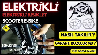 Elektrikli Bisiklet Hidrolik Fren Montajı, / Tüm Elektrikli Bisikletlere Takılır, /#hydraulicbrake,