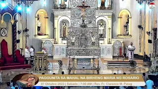 07 OCTOBRE 2023 (7:00 AM/SAT.) | PAGGUNITA SA MAHAL NA BIRHENG MARIA NG ROSARIO