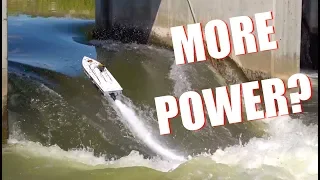 IS there MORE POWER?! Thrasher V3 TACKLES the DAM - Jet Boat Bashing! | RC ADVENTURES