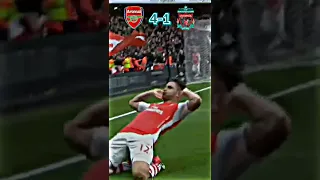 OZILS FREEKICK Arsenal vs Liverpool 4-1 4k #shorts #ozil #football