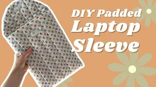How to make a padded laptop sleeve I Baggu inspired