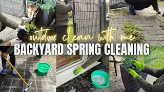 *NEW* BACKYARD SPRING CLEANING | CLEANING MOTIVATION | CLEAN WITH ME | SPRING CLEANING 2024