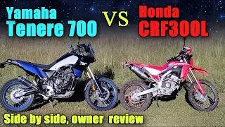 Honda CRF300L and Tenere 700 Review and Comparison - Which motorcycle is the best dual-sport for you