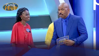 Swing batter batter, swing batter batter... SWING! Did she strike out? | Family Feud Ghana