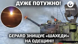 Повітряні сили показали, як вночі Gepard знищував російські дрони на Одещині | OBOZREVATEL TV