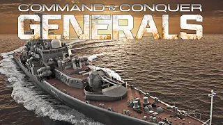 Naval USA 1 vs 3 Naval China - Command and Conquer Generals Light of Five Stars