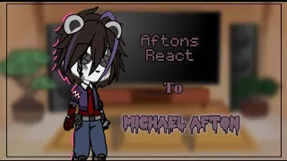 Aftons react to Michael afton | Gacha Club | FNaF