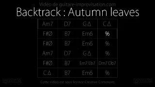 Autumn leaves : Backing track