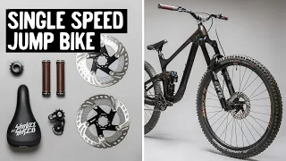 Ich habe mein ENDURO UMGEBAUT - dieses SINGLE SPEED Park Bike ist eine Spaßmaschine | Freeride Flo