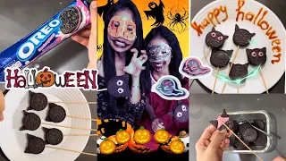 SAM VÀ THẢO NGUYÊN HOÁ TRANG HALLOWEEN RÙNG RỢN👻🎃💀BÁNH QUY OREO HÌNH DƠI🦇🦇💀SAM CHANNEL❤️🎃🎃