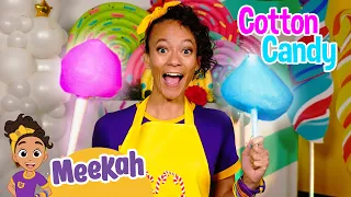 Meekah Creates Colorful Christmas Cotton Candy! 🍬