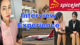 My First Interview Experience Of Cabin Crew with Spicejet Airlines || Air hostess