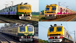 7 in 1!! Different Liveried Colourful Electric Multiple Unit EMU Trains | Eastern Railways EMU Train