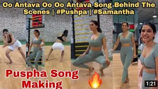 Oo Antava Oo Oo Antava Song Behind The Scenes | #Pushpa | #Samantha | Pushpa Song Making | RTFilms