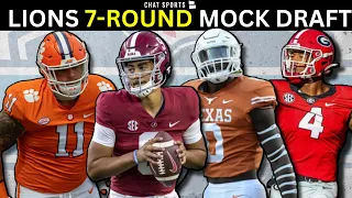 NFL Mock Draft: Detroit Lions 7-Round Mock Draft With Trade For 2023 NFL Draft Ft. Bryce Young