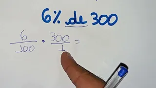 6% de 300 - Porcentagem - Como calcular?