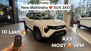 New Mahindra XUV 3XO ❤️ 2024 AX5 @10L🔥 Most 😍 VFM #mahindra #xuv3xo