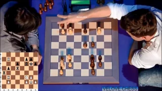 KNIGHT VS BISHOP UP A PAWN ENDGAME!!! MAXIME VACHIER-LAGRAVE VS MAGNUS CARLSEN - BLITZ CHESS 2016