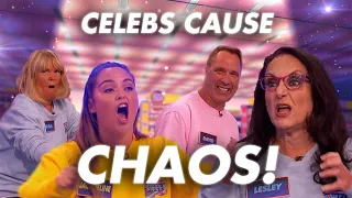 Celebrities cause CHAOS in the aisles | Celebrity Supermarket Sweep!