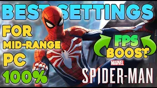 🔧 SPIDER MAN: Dramatically increase performance / FPS with any setup! *BEST SETTINGS* for ANY PC ✅