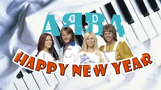 HAPPY NEW YEAR НА ПИАНИНО — Новогодняя песня 2020 на фортепиано (ABBA) Рождественская как играть